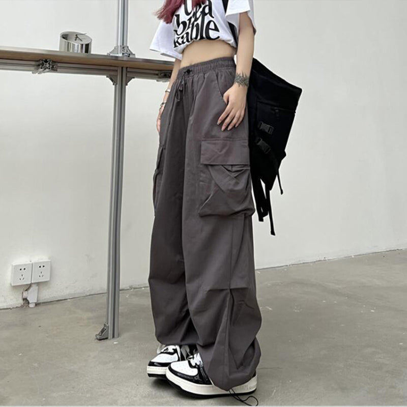 Y2K High Waist Cargo Pants for Women in Vintage Style