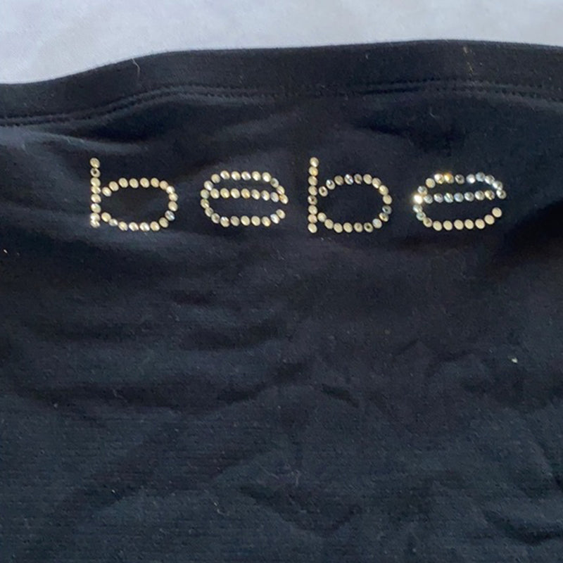 Rhinestone Bebe Tube Top - Vintage Y2K Girls Tank